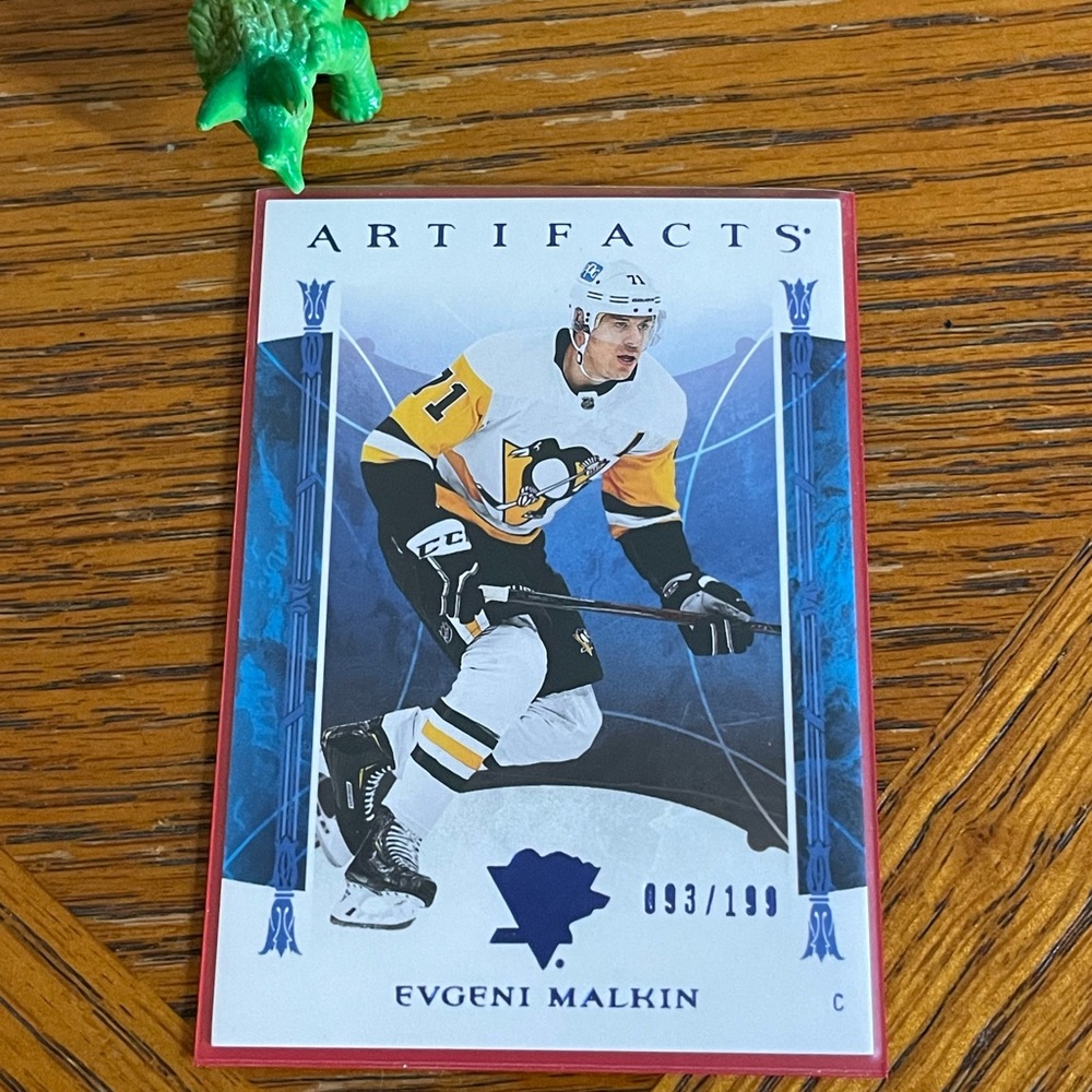 evgeni malkin pittsburgh penguins artifacts card 093/199
